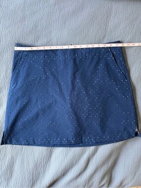 Lady Hagen Cream Golf Skort with Star Cutouts